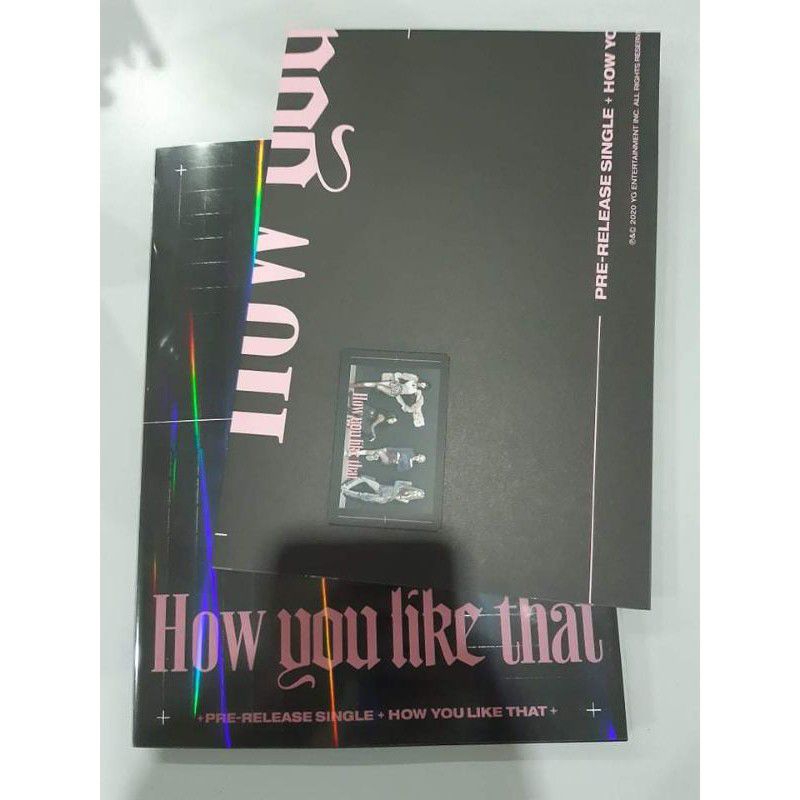 Album How you like that rỗng không card