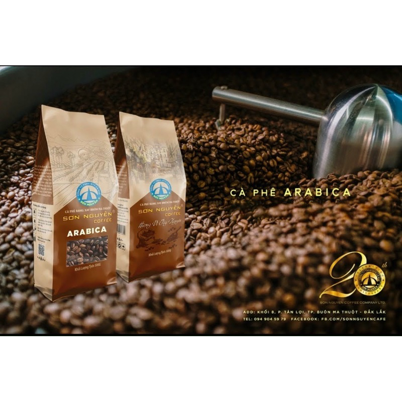 Cà phê hạt và bột Arabica - Sơn Nguyên 500g