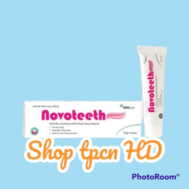 Gel bôi niêm mạc miệng Novoteeth giúp giảm đau nhanh do mọc răng ở trẻ em, loét miệng tái phát và kích ứng