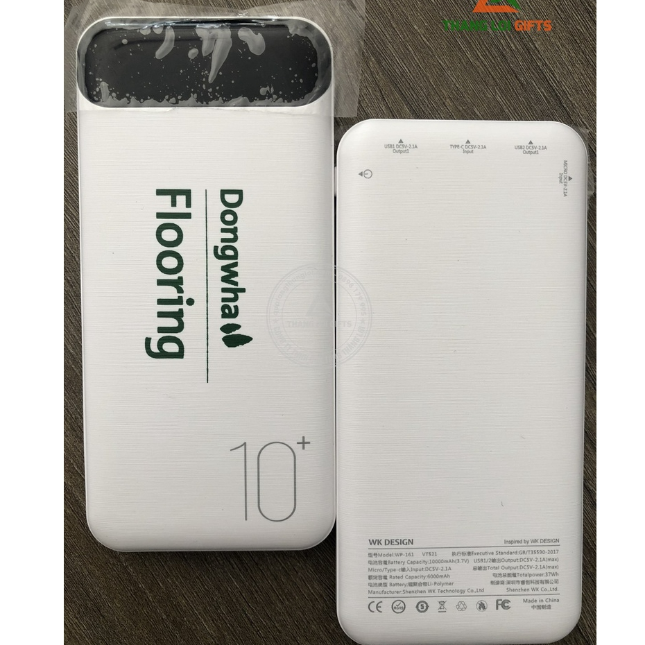 PIN SẠC DỰ PHÒNG 10.000mAh - MIỄN PHÍ KHẮC TÊN- BẢO HÀNH 6 THÁNG, BAO ĐỔI TRẢ