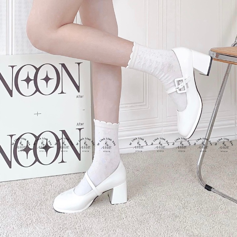 Giày Mary Jane Trơn Bóng