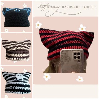 Mũ len tai mèo, beanie cat toàn bộ là ảnh thật sốp chụpp