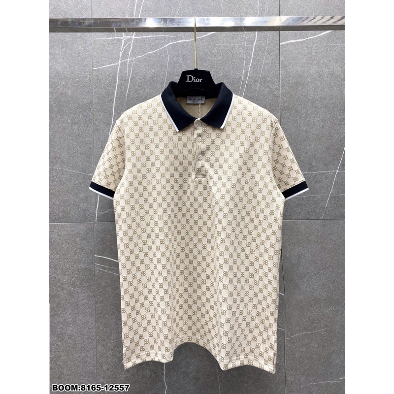 Áo polo hè nam nữ in hoạ tiết đơn giản,ảnh thật, đủ size S M L XL