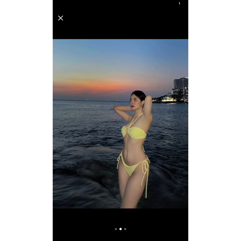[CAO CẤP ]Bikini áo tắm 2mảnh cara vàng khoen ngực | BigBuy360 - bigbuy360.vn