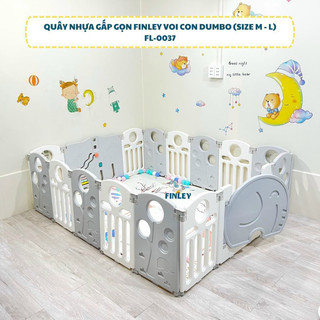 Quây full set cũi nhựa cho bé finley chim cánh cụt
