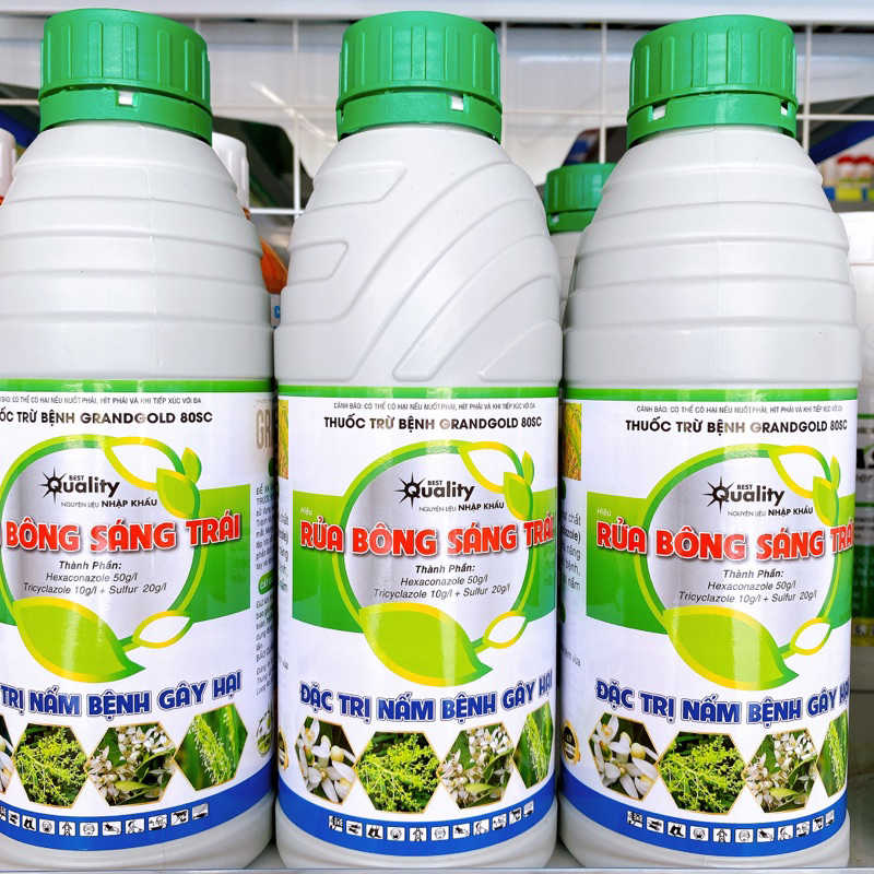 Rửa Bông Sáng Trái, Diệt Sạch Nấm Khuẩn Chai 1 Lít