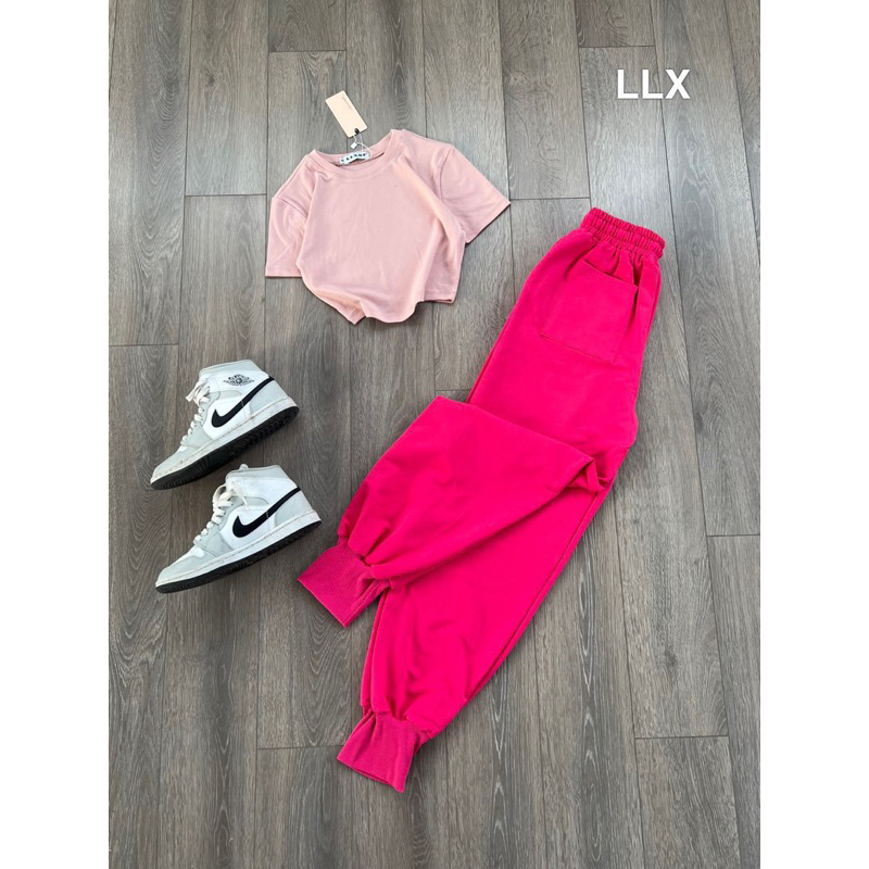 Set áo crotop + quần bô thể thao