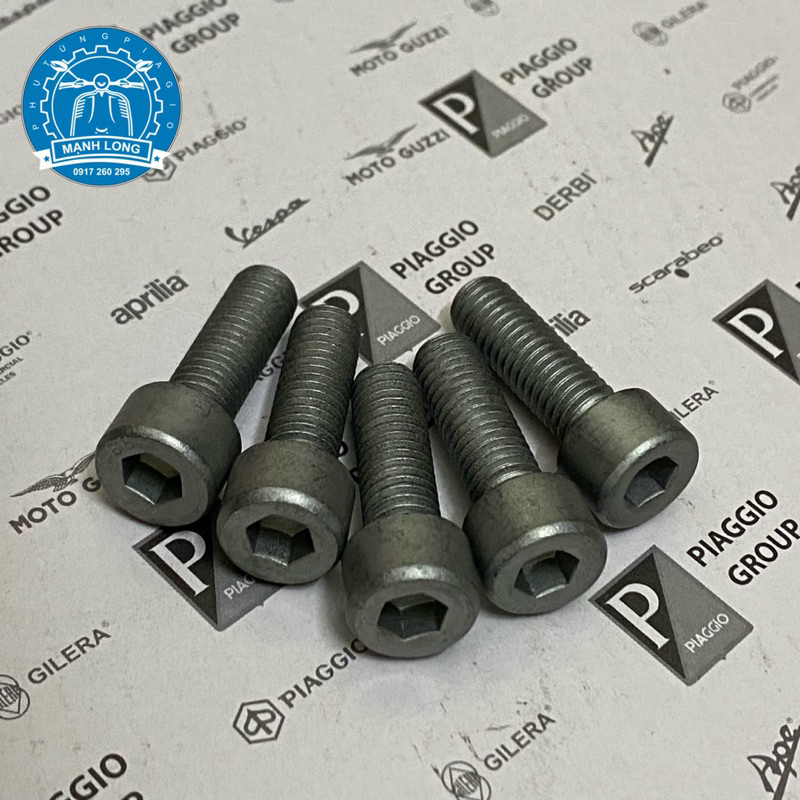 Bộ ốc vành bánh trước vespa ( chính hãng )
