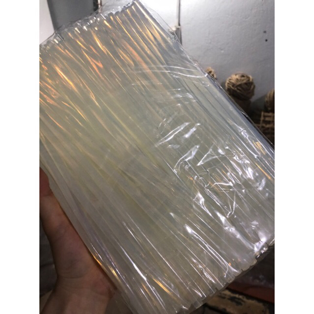 Keo nến, loại trong,  đường kính 7mm, dài 25cm, làm handmade, dán đồ, decor, trang trí