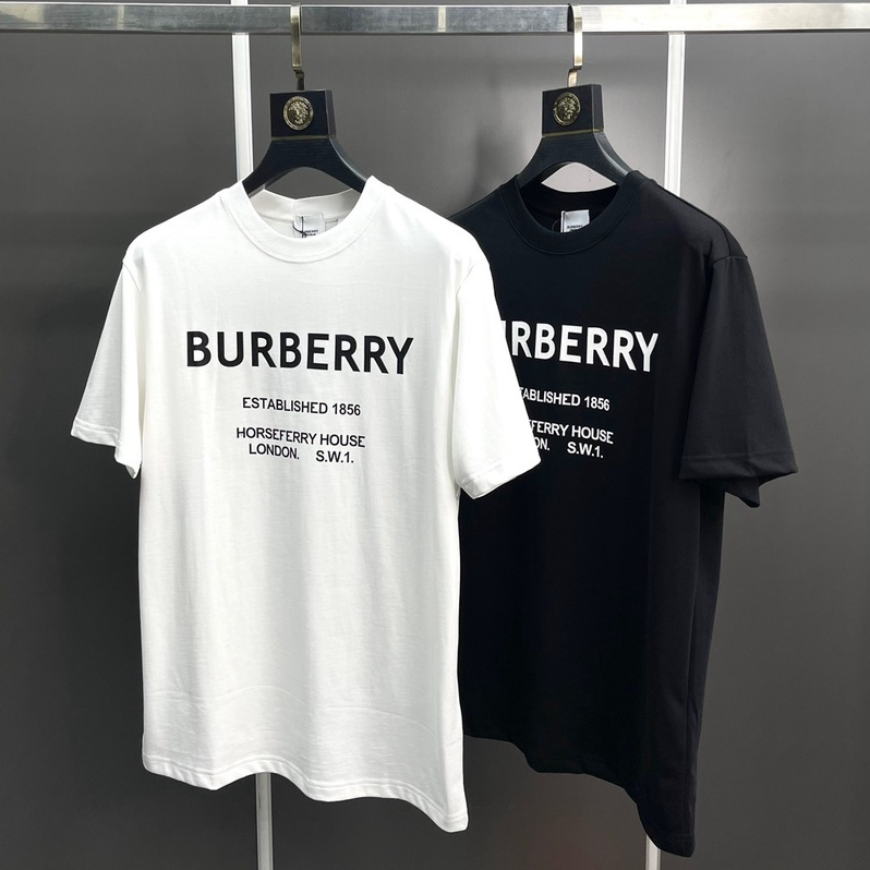 Áo T-shirt Burberry logo chữ in ngực LA on web