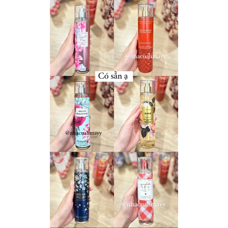 Xịt thơm toàn thân Bath&BodyWorks