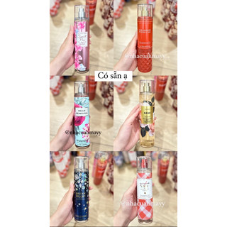 [Sẵn nhiều mùi fullsize] Xịt thơm toàn thân Bath&BodyWorks