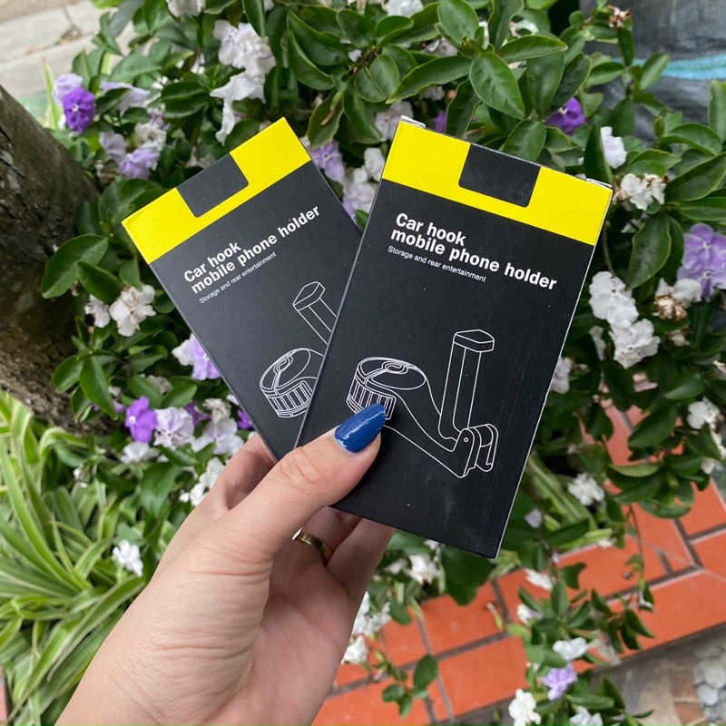 Móc Treo Đồ Gài Trước Sau Ghế Ô tô Kiêm Giá Đỡ Điện Thoại Lưng Ghế Xe Hơi Tiện Lợi