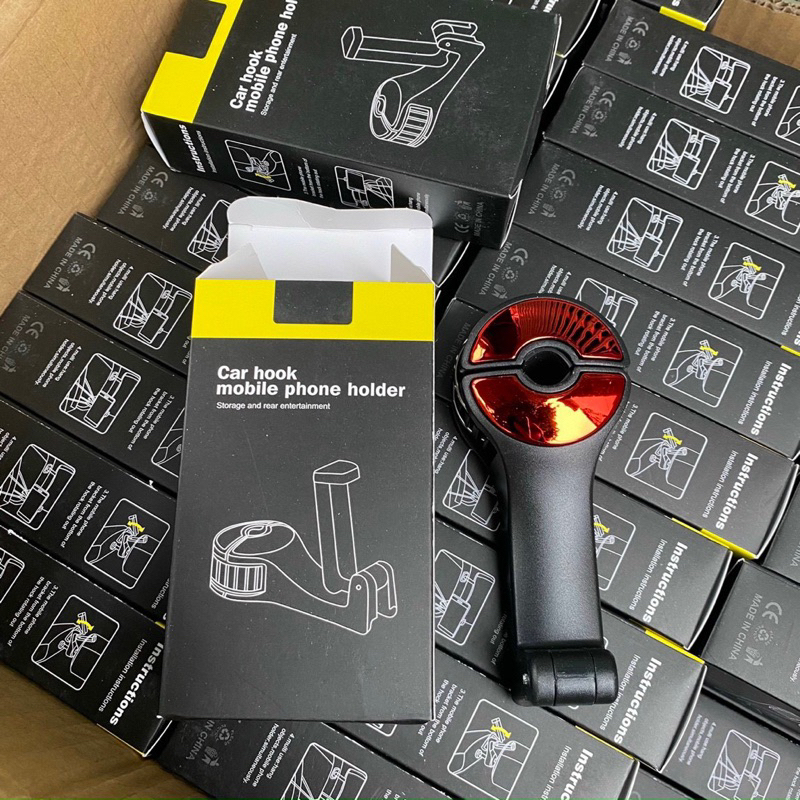 Móc Treo Đồ Gài Trước Sau Ghế Ô tô Kiêm Giá Đỡ Điện Thoại Lưng Ghế Xe Hơi Tiện Lợi