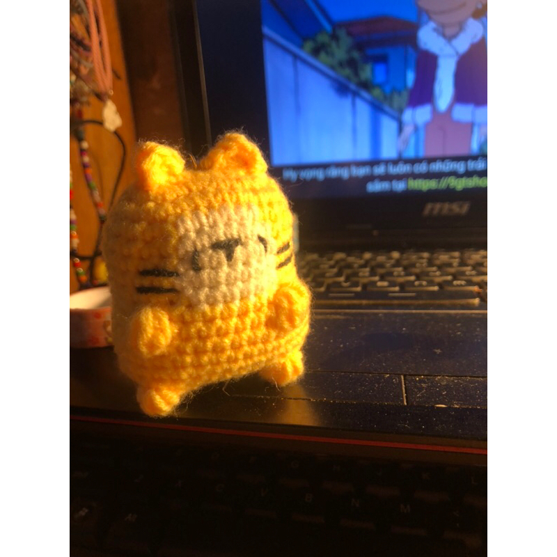 móc khóa mèo cute handmade ( ib đê chọn màu)