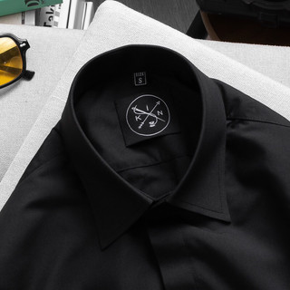 Sơ Mi đen cổ Button Down