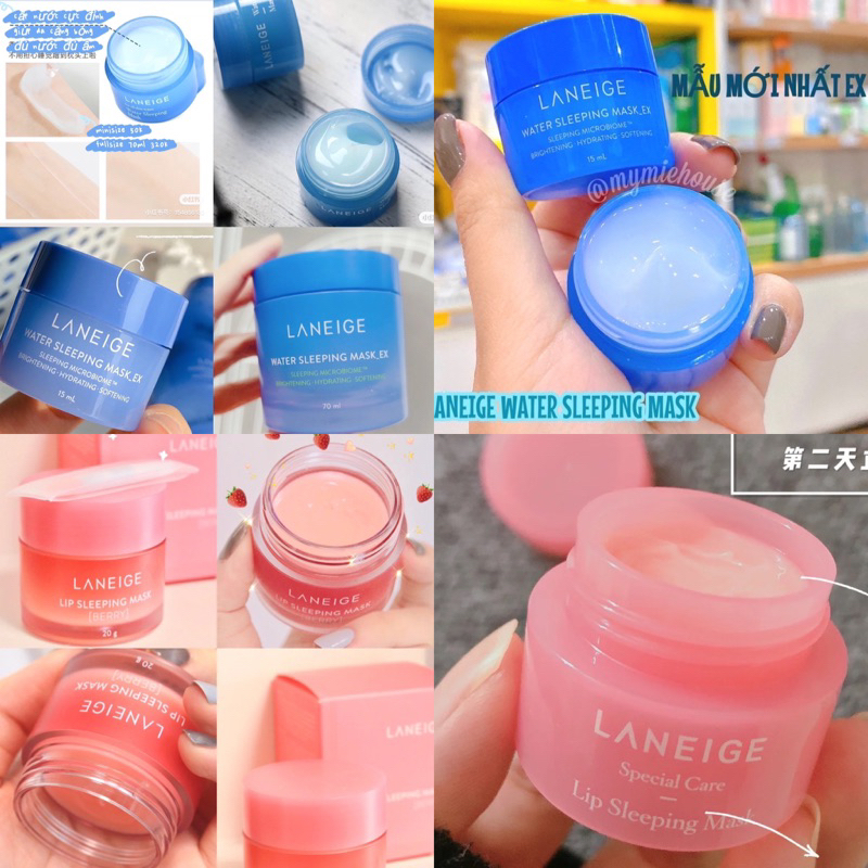 Mặt nạ ngủ cấp nước / mặt nạ ngủ môi Laneige