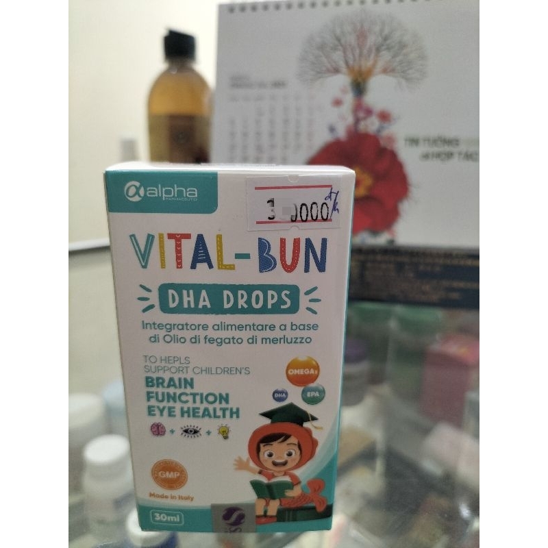 VITAL-BUN DHA DROPS bổ sung DHA từ Dầu gan cá