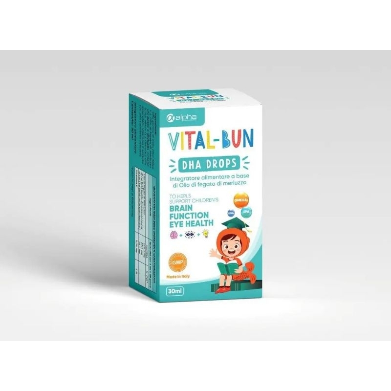 VITAL-BUN DHA DROPS bổ sung DHA từ Dầu gan cá