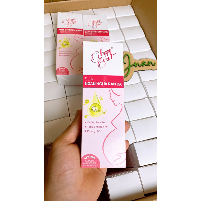 kem chống rạn da - Happy Event Anti-Stretchmark Cream  100ml Ju An