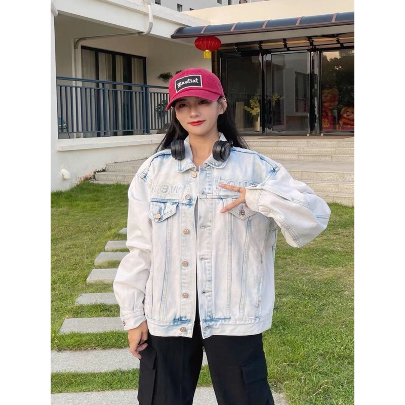 Áo bò "Drew House x FireOnFire" jean.