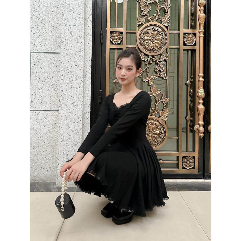 | Chang Tròn | Đầm Gân Chiết Eo Xoè Bigsize