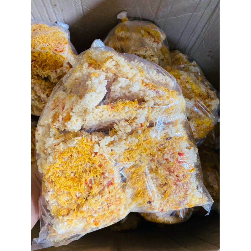 Túi 4 miếng cơm cháy chà bông xù