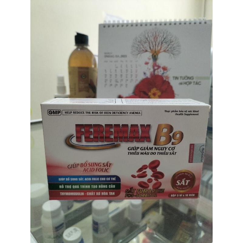 FEREMAX B9 giảm nguy cơ thiếu máu do thiếu sắt