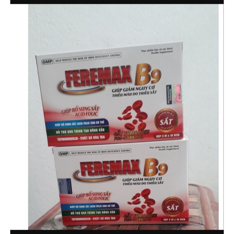 FEREMAX B9 giảm nguy cơ thiếu máu do thiếu sắt
