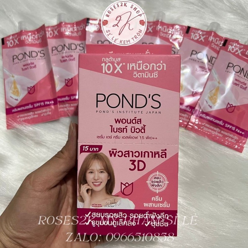 Hộp Ponds Gói 6 tuýp Hàng Chuẩn Thái Lan-Roses2k