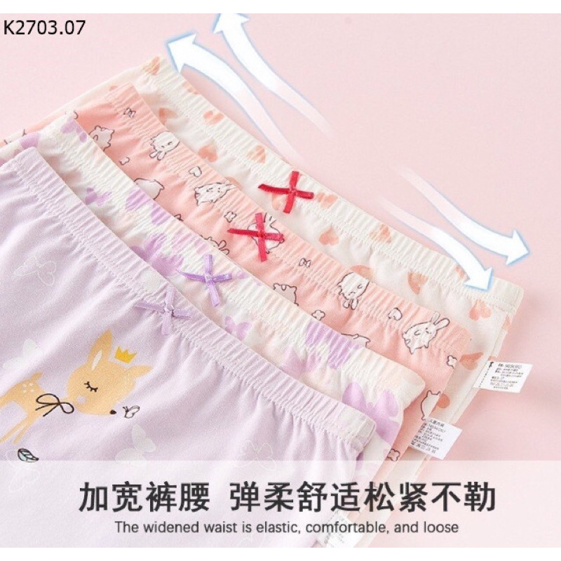 SET 4 QUẦN CHIP ĐÙI BÉ GÁI SIZE ĐẠI 17-48kg DÀNH CHO BÉ GÁI 3-16 tuổi