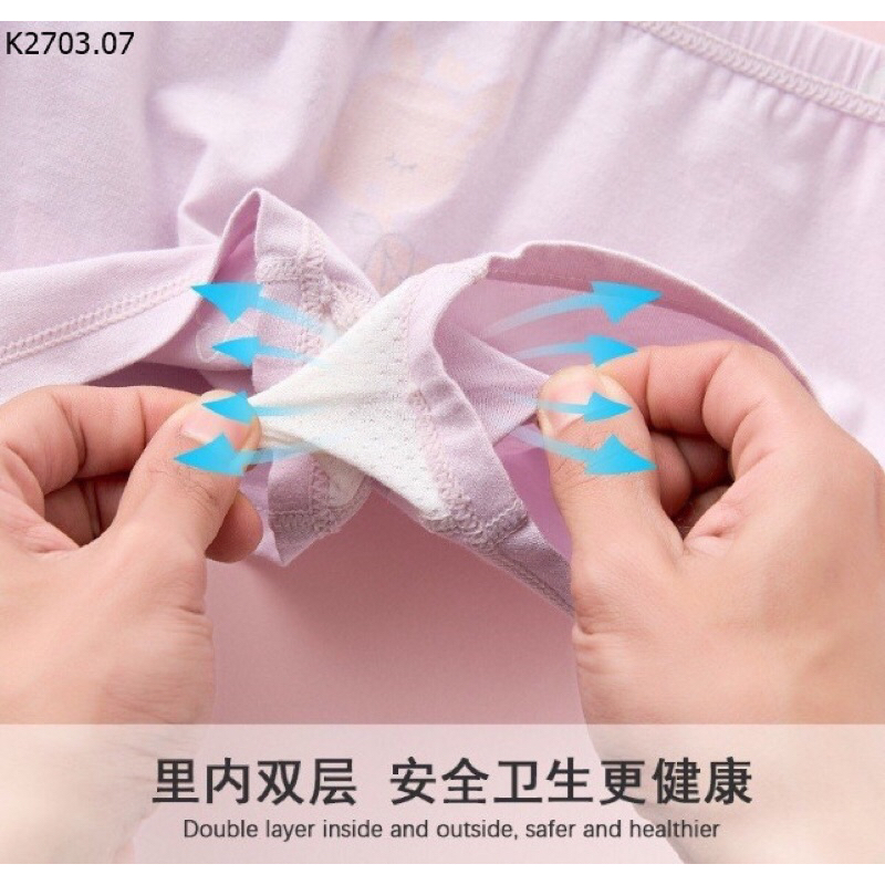 SET 4 QUẦN CHIP ĐÙI BÉ GÁI SIZE ĐẠI 17-48kg DÀNH CHO BÉ GÁI 3-16 tuổi