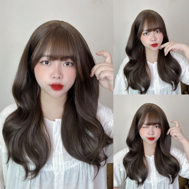 DJ- 10 Tóc giả cả đầu xoăn lơi 55cm