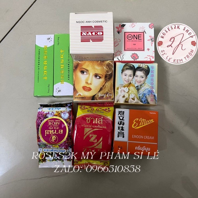 Set Kem Phôi Dùng Cho Da Mặt Trắng Nhanh Gồm 9 Sản Phẩm Loại 1