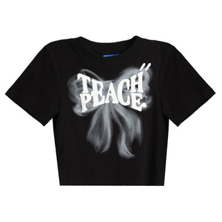 Áo croptop TEACH PEACE body dáng ôm HARIQUEEN