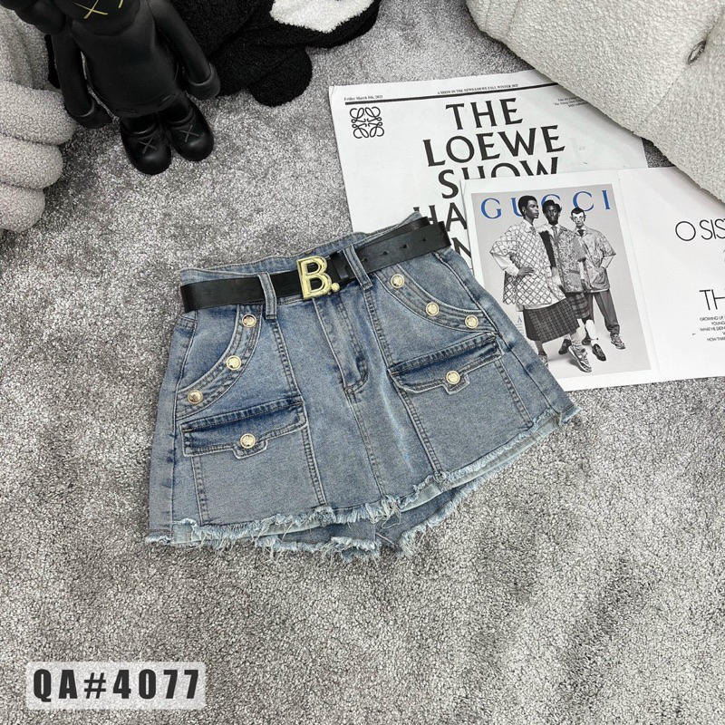 Chân váy kèm đai