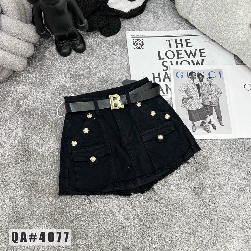 Chân váy kèm đai