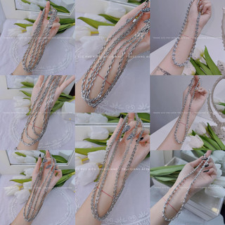 Dây chuyền Xi Bạch Kim Trắng 💎