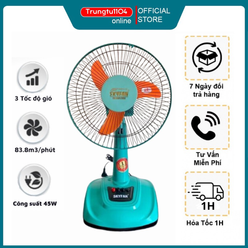 Quạt Bàn B3 Điện Cơ 220v - Bảo Hành 12 Tháng