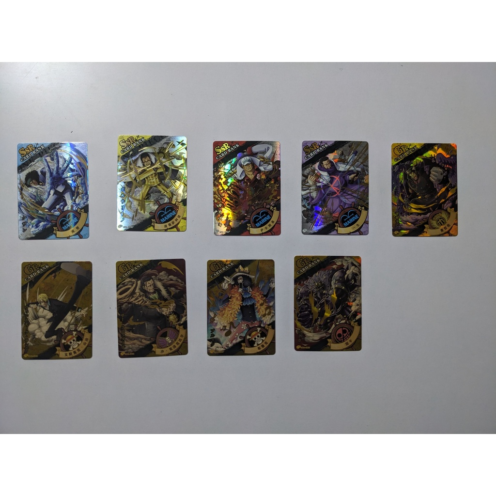 Thẻ nhân phẩm SSR & GR One Piece