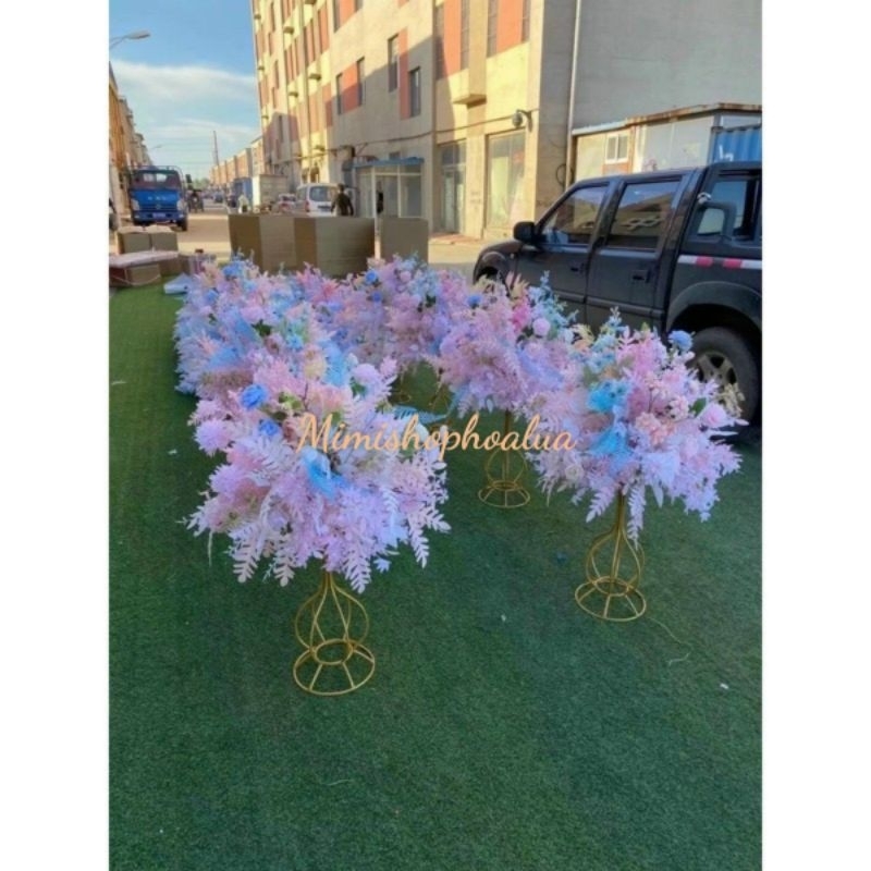 Cây giả- Cụm lá điểm - lá xương cá cắm điểm siêu yêu - trang trí nhà cửa.