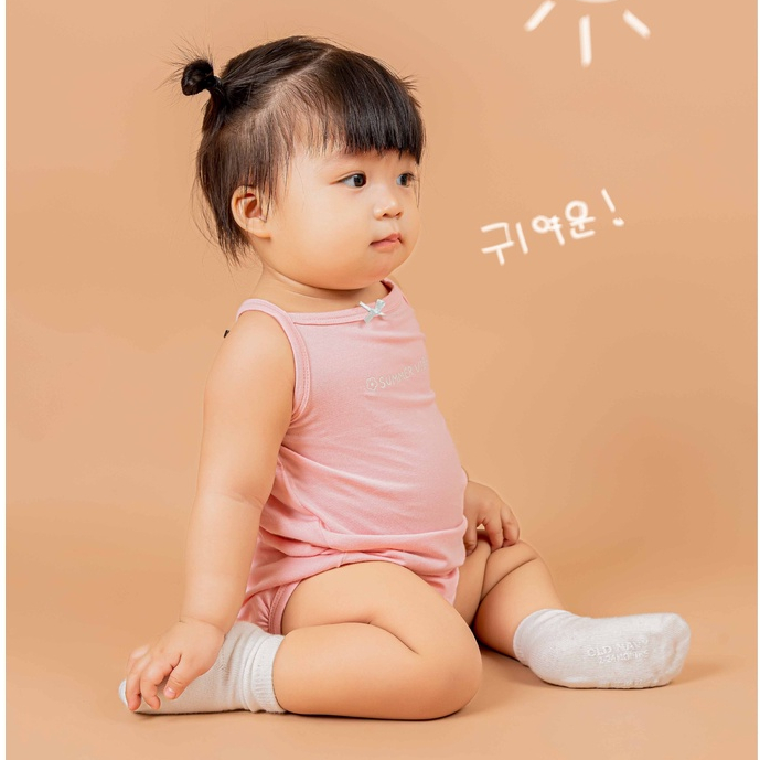 Punchun 2023- Bộ bodychip hai dây cho bé gái Punchun PC2023D02