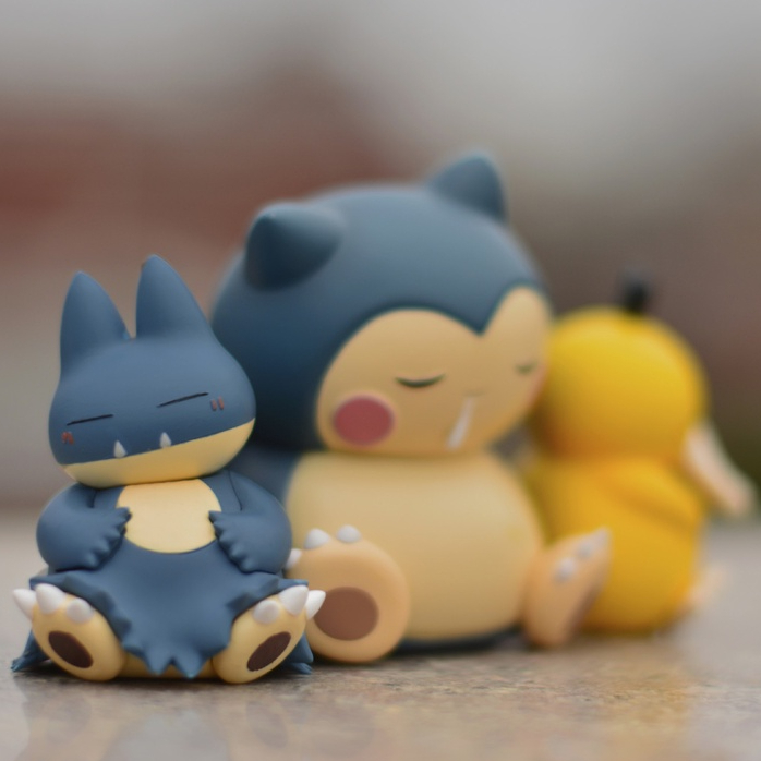 Mô Hình Pokemon Trang Trí Vịt Psyduck, Snorlax, Munchlax Ngủ Gật | DC21 | Đồ Decor Pokemon Mini Đáng Yêu Trên Bàn