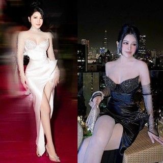 đầm body cúp ngực kết đá cao cấp