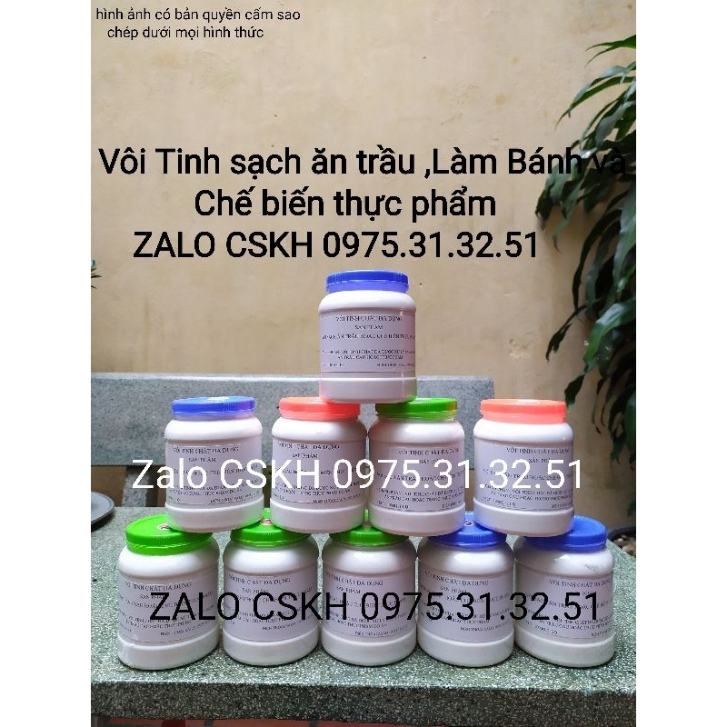 Vôi tinh sạch làm bánh mứt ăn trầu giá gốc lọ lớn