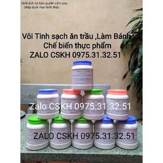Vôi tinh sạch làm bánh mứt ăn trầu giá gốc lọ lớn