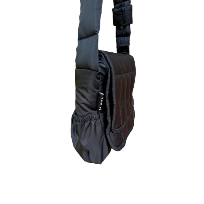 Túi đeo chéo chần bông HAI NẮP SƯỜN dainystore