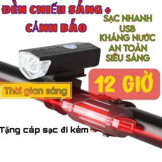 Đèn xe đạp đèn led tín hiệu gắn đầu và đuôi xe đạp đèn cảnh báo chuyên dụng tiện lợi