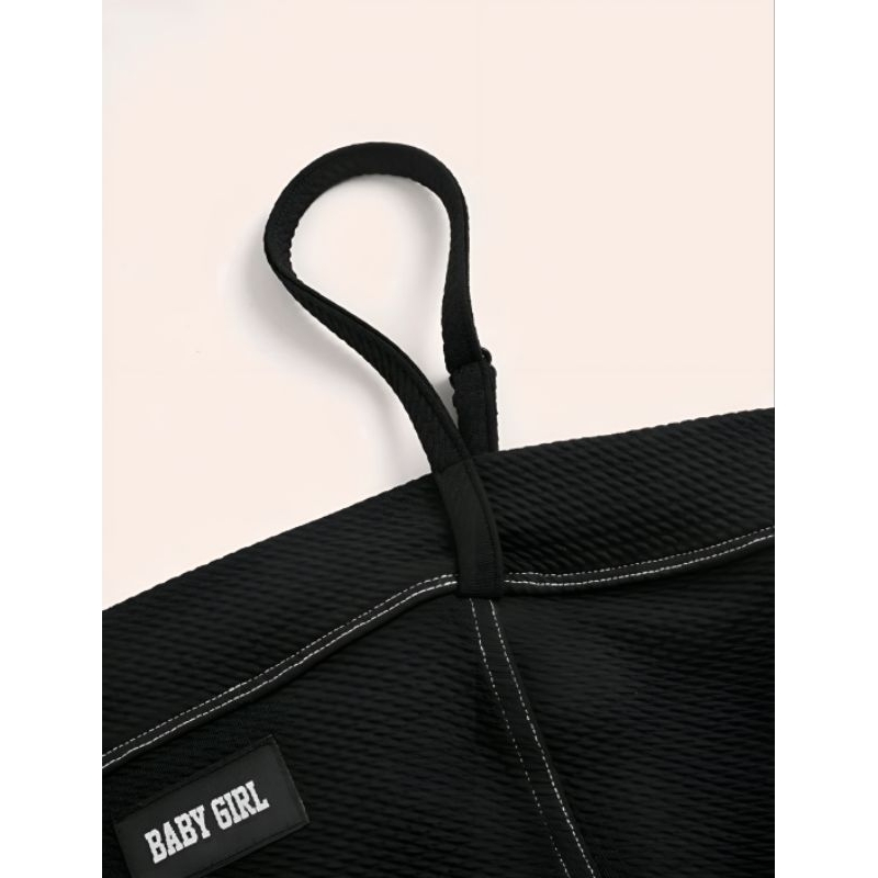 Áo croptop yếm hai dây babygirl cá tính y2k