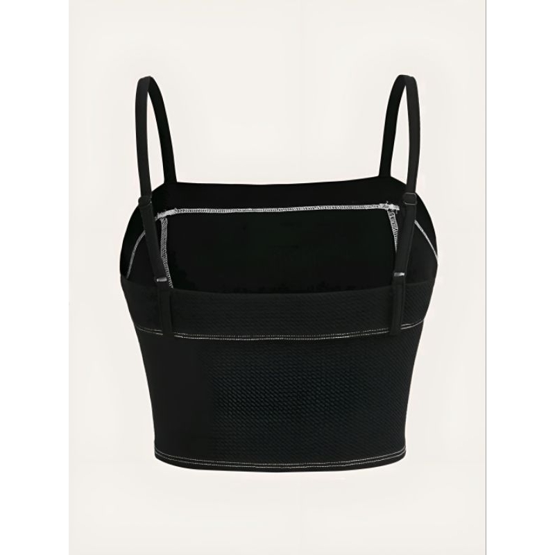 Áo croptop yếm hai dây babygirl cá tính y2k